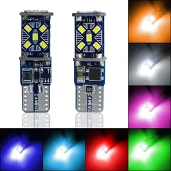 LED Car Parking Lights 15SMD Car Interior Lamp Reading Light Car License Number Plate Lights Auto Wedge Turn Side Bulbs