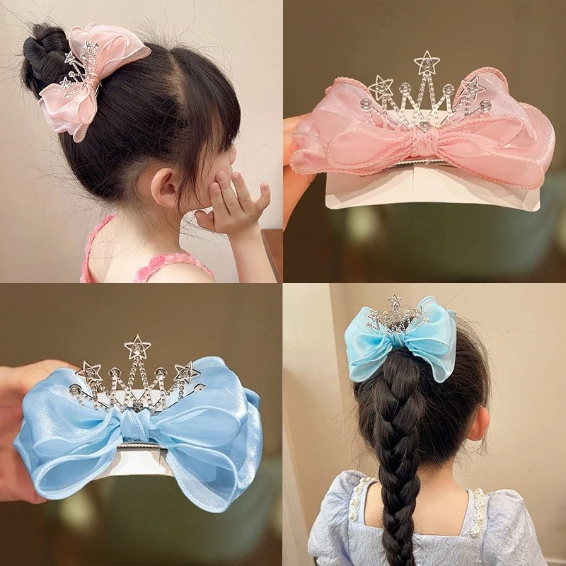 

Sweet Style Bow Children Hair Clips Kids Princess Crown Hairpins Girls Hair Accessories Hair Clip Top Clip Sweet Cute Headwear