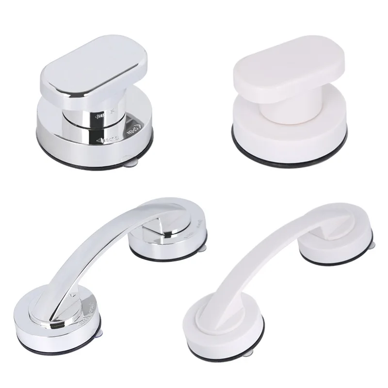 Sucker Handle Door Fridge Drawer Bathroom Suction Cup Wall Mounted Handrail Grip Tub Shower Handle Bathroom Kitchen Accessories