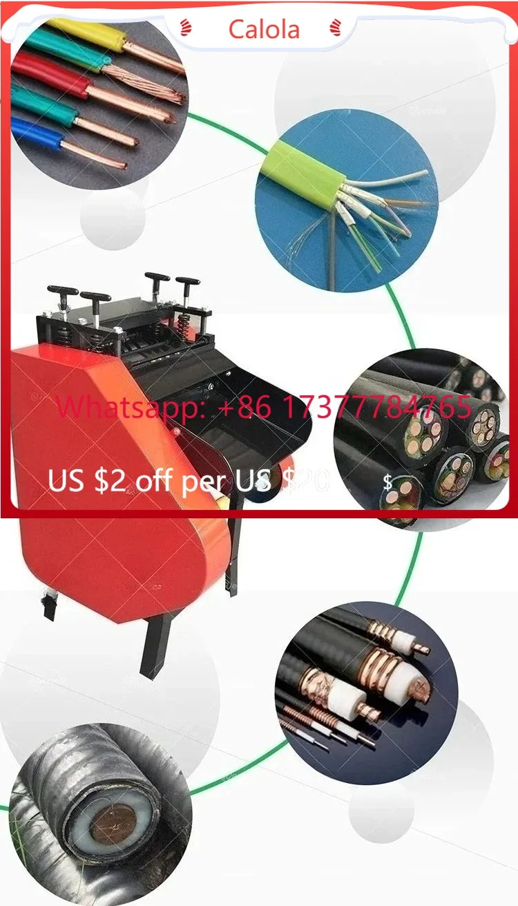 Copper Cable Recycling Machine Automatic Wire Stripper Waste Cable Peeling Equipment