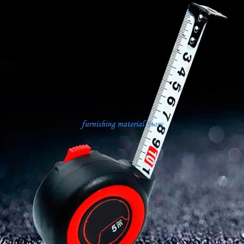 Y5GD Heavy Duty 5M Fluorescent Tape Measure with Thickened ABS Material for Enhancing Durability and Clear Visibilities at Night