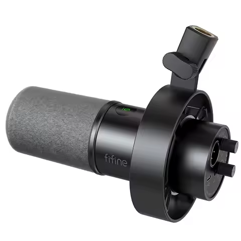 FIFINE K688 USB/XLR Dynamic Microphone — Best shock-mount desk microphone
