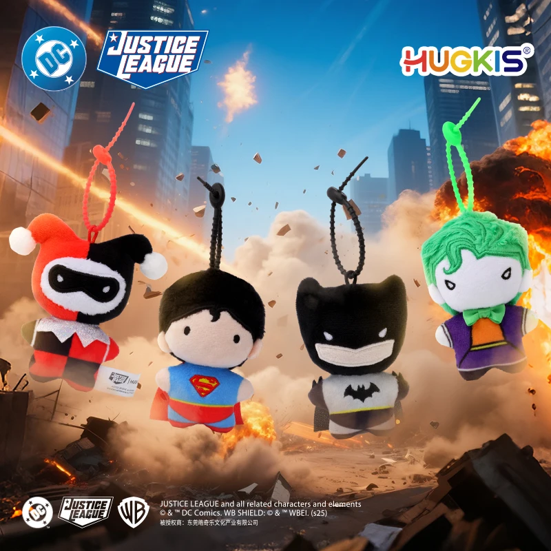 

Hugkis DC Justice League Superman Plush Pendant Cute Batman Doll Anime Cartoon Bag Charm for Children Birthday Gift