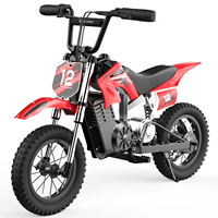 isinwheel A12 Electric Dirt Bike for Kids Large 12-inch Pneumatic Tires T4 mile Range 15.5 MPH MAX Speed Chid Electric Bike