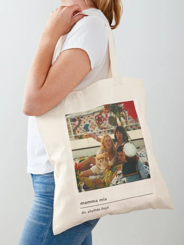 minimalist mamma mia poster Tote Bag Custom bag sacs de shopping Canvas Tote Bag