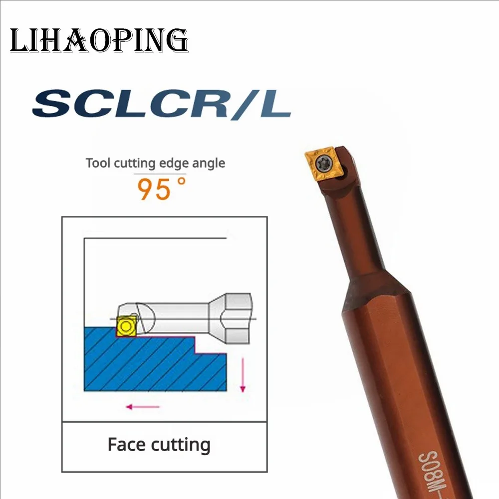 SCLCR SCLCL Spring Steel Internal Tools Holder D06K D07K D08K D10K D12M SCLCR06 SCLCR09 A12 A16 D06K-SCLCR06-A12