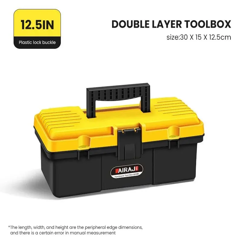 AIRAJ Multifunctional Plastic Portable Toolbox,Large Size, High Hardness, Professional Electrician Maintenance Hardware Tools