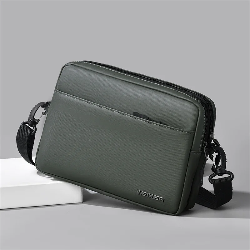 Single Shoulder Bag Men Outdoor Multifunctional Waterproof Wear-resistant Crossbody New High-end Fashion Business Commuting Bag
