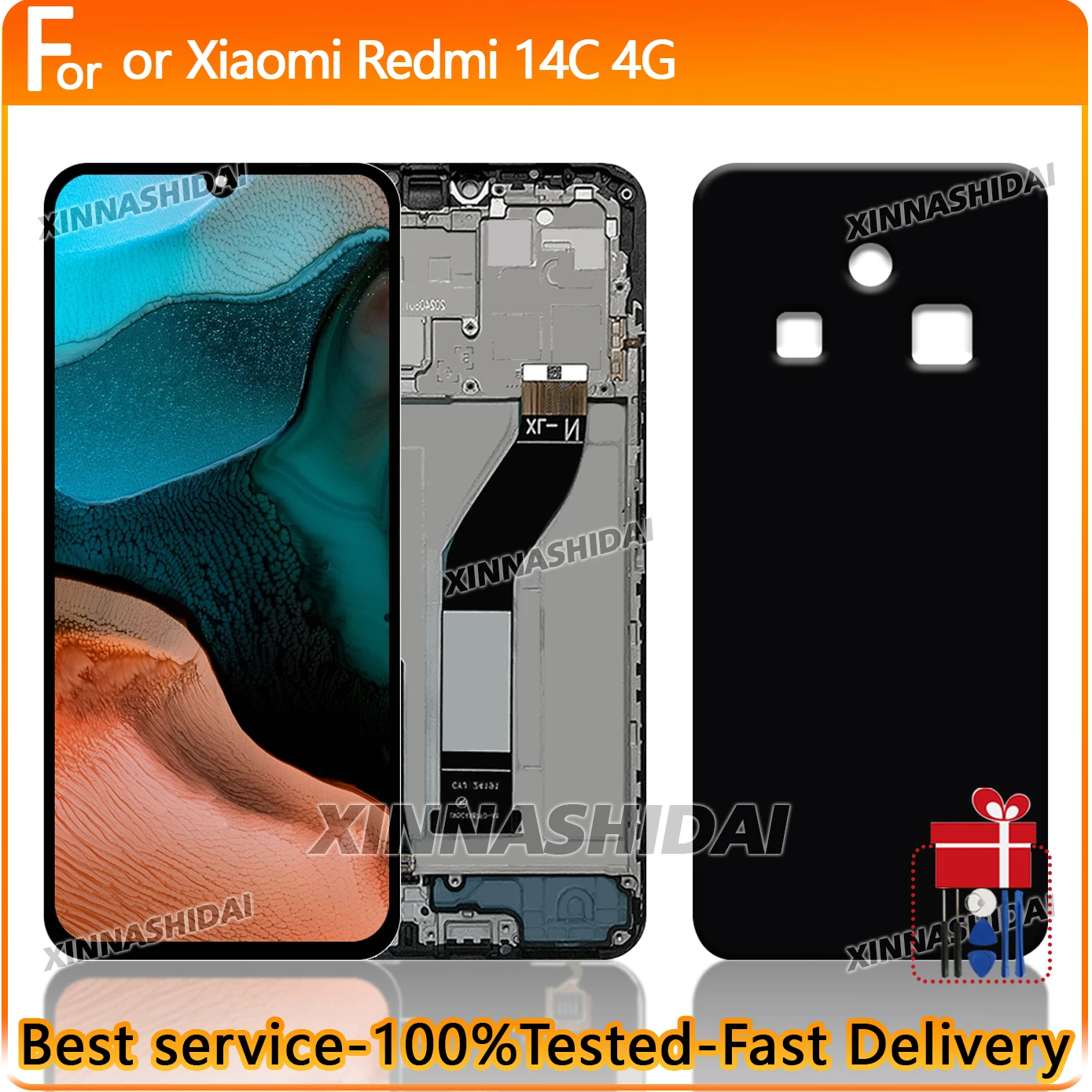 Neue Getestet LCD Für Xiaomi Redmi 14C 4G Display Screen Digitizer Für Redmi 14C 4G Ersatzteile
