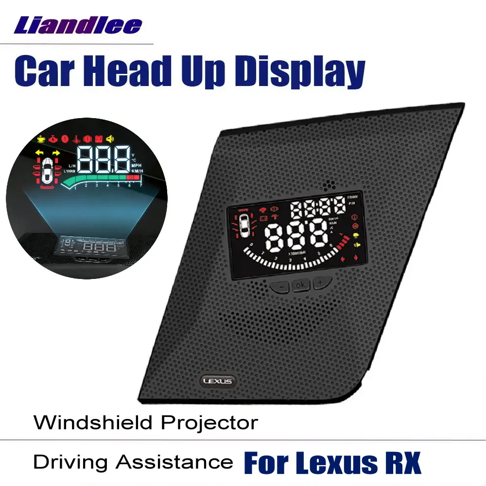 Car HUD Head Up Display For Lexus RX 200t 350 450h 500h (AL20) 2015-2022 Auto Electronic Accessories Windshield Projector