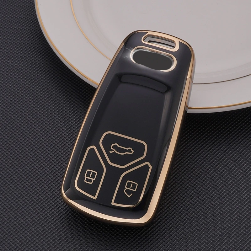 

Fashion TPU Car Remote Key Case Cover Shell For Audi A4 B9 A5 A6 8S 8W Q5 Q7 4M S4 S5 S7 TT TTS TFSI RS Protector Fob Keyless