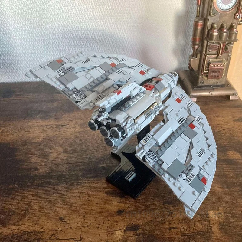 

NEW Ahsoka T-6 Shuttle with Stand Star Battle Spacecraft Building Blocks DIY MOC Space War Series Bricks Toys Kid Festival Gifts