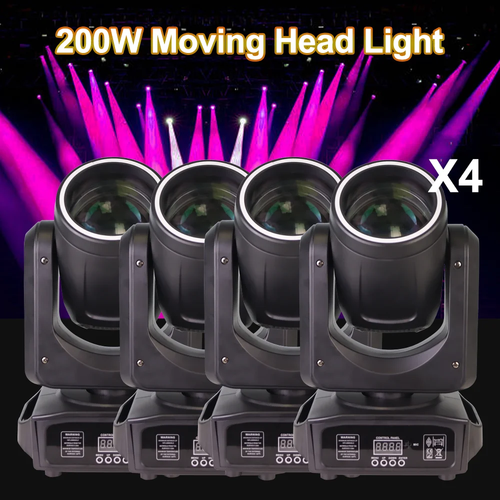 

Светодиодный луч 200 Вт с подвижной головкой и светодиодным кольцом, 6 + 12 призм, 15 узоров, DMX, свет с эффектом радуги для DJ, дискотеки, вечеринки, свадьбы