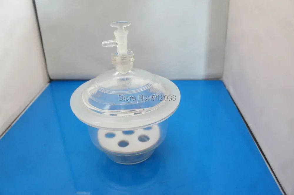 150mm , Glass vacuum desiccator jar lab dessicator dryer