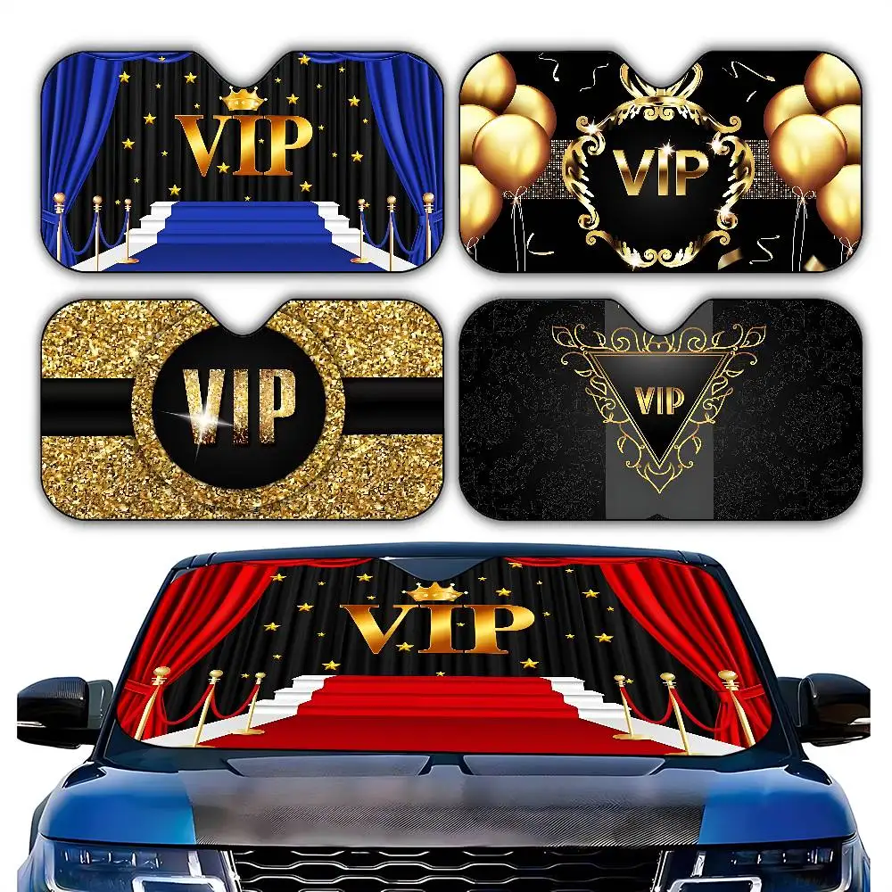 VIP Channel Of Life Stylish And Trendy Windshield Sunshade, Car Windshield Cover, Car Sunshade Curtain, Car Sun Protection Cover