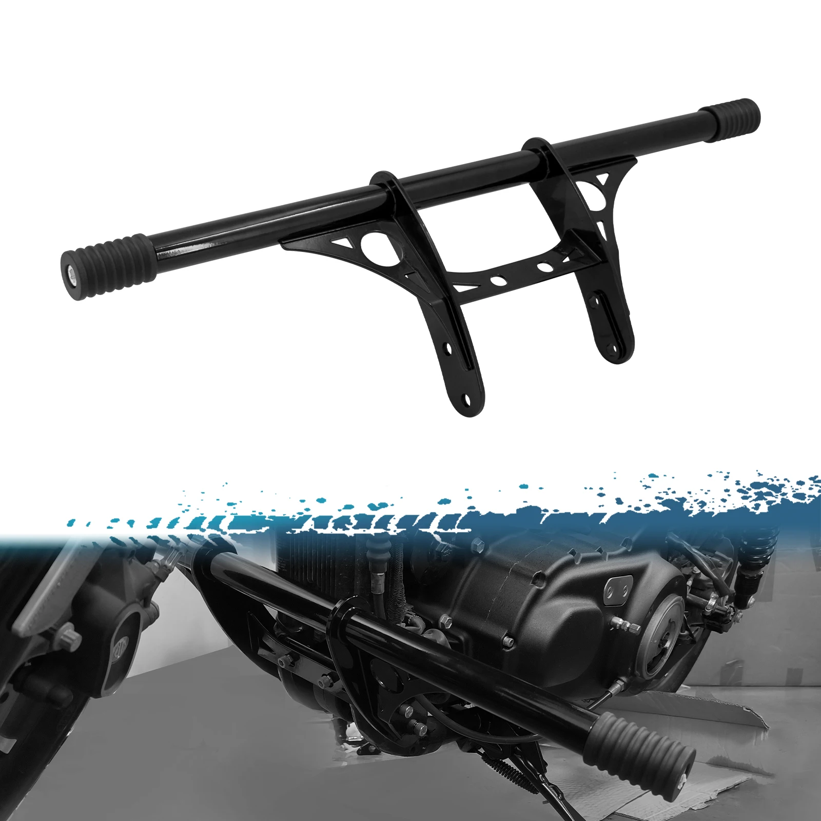 Przedni zderzak motocykla Osłona silnika autostrady Stalowa ochrona przed upadkiem dla Harley Sportster XL 883 1200 Iron 48 Roadster 04-22 — zdjęcie 6