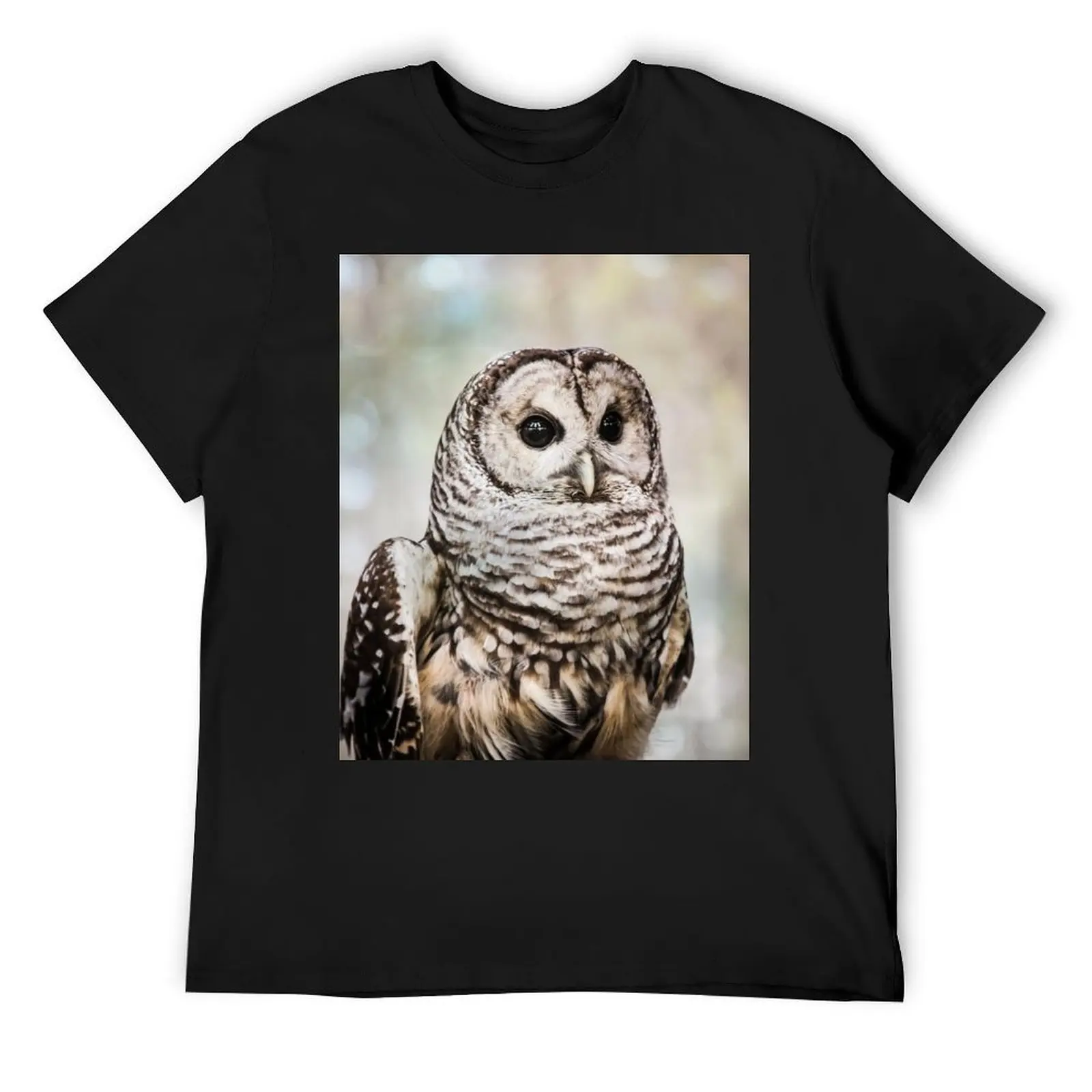 

Barred Owl T-Shirt summer tops vintage men tshirt