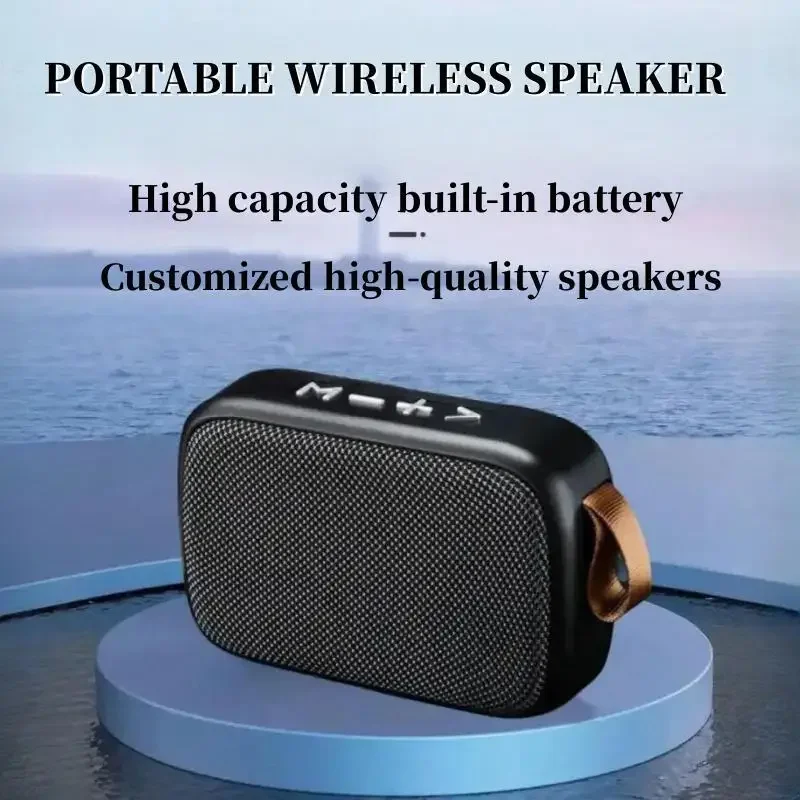 Mini Fabric Speaker Portable Wireless Soundbar Bluetooth 5.0 Outdoor Indoor Sport HIFI Loudspeaker J Support TF Card FM L Radio