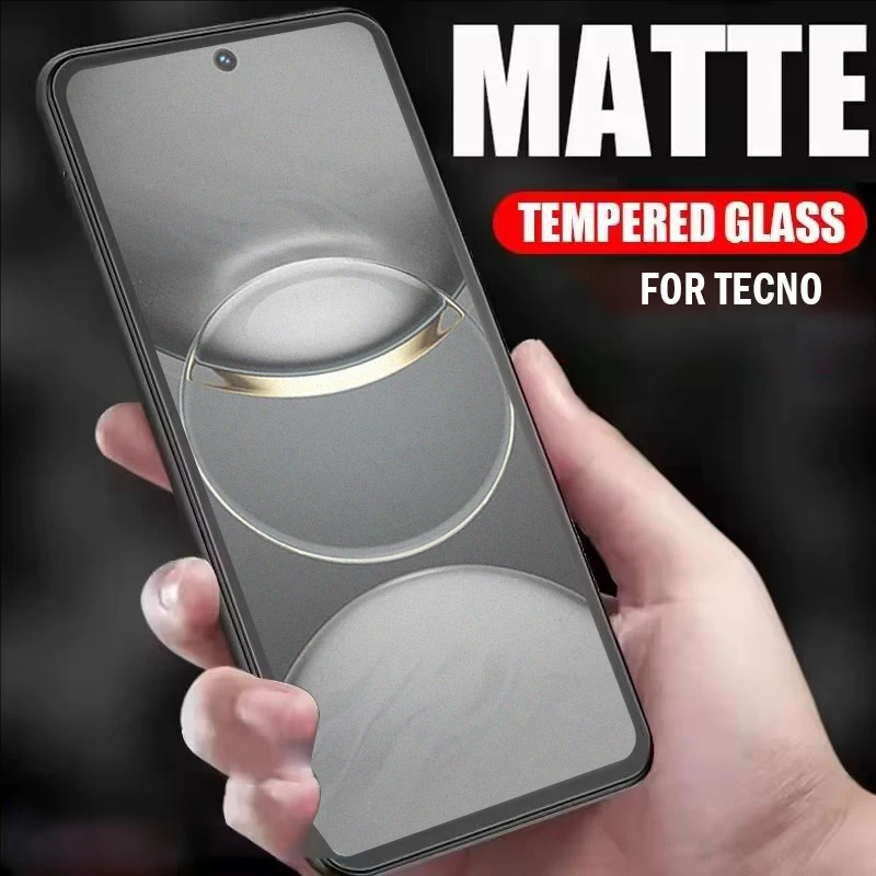 

Frosted Protective Glass for Tecno Spark 30 20 10 Pro 30C 20C 20P 10C 5G Screen Protector for Pova 6 5 Pro Neo Tempered Film