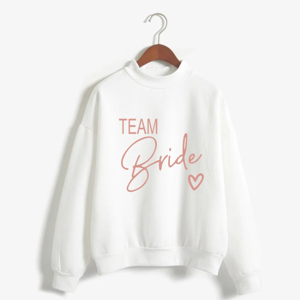 

Women's Bride Team BRIDE Printed Sweatshirt Sweet Round Neck Pullover Thick Autumn