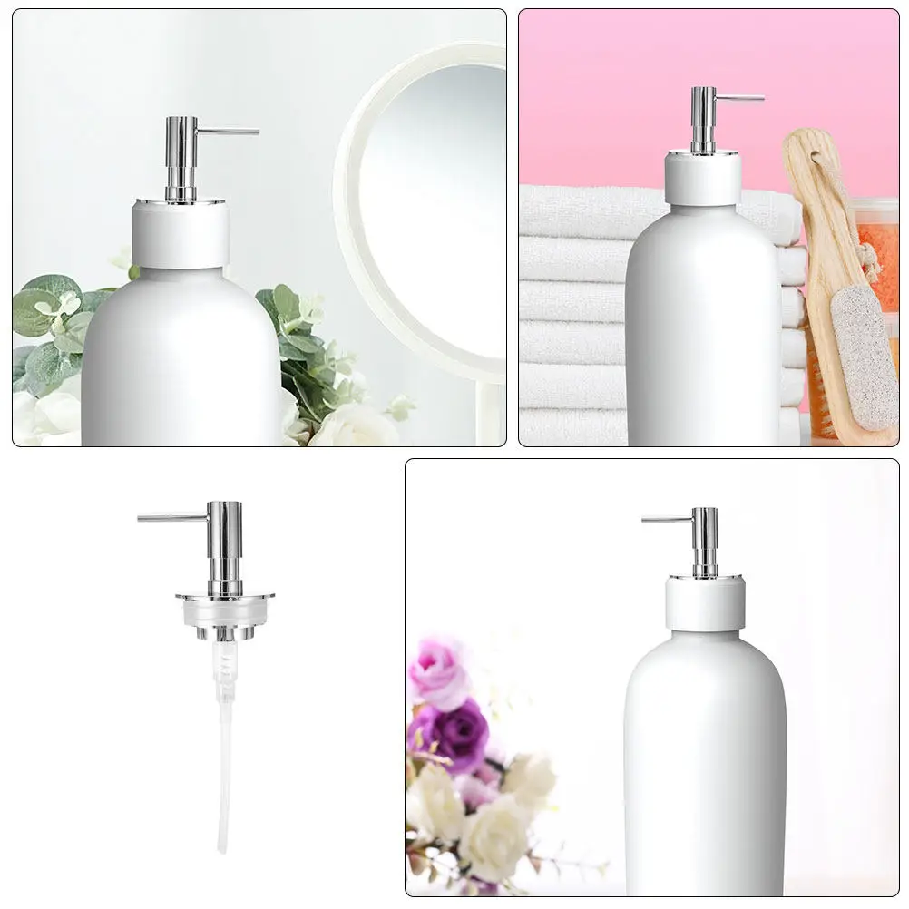 

2 шт. многоразовые герметичные пластиковые насадки-помпы для лосьона, хромированные дозаторы для мыла, сменные винтовые насосы-дозаторы для жидкого мыла