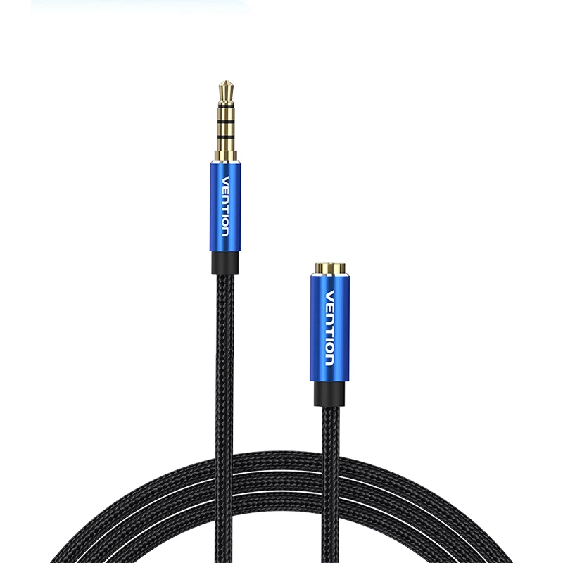 Vention Jack 3,5 mm Aux-verlengkabel 1m 2m 3m voor auto laptop mini pc tv Xiaomi Huawei stereo audio jack hoofdtelefoon speaker kabel