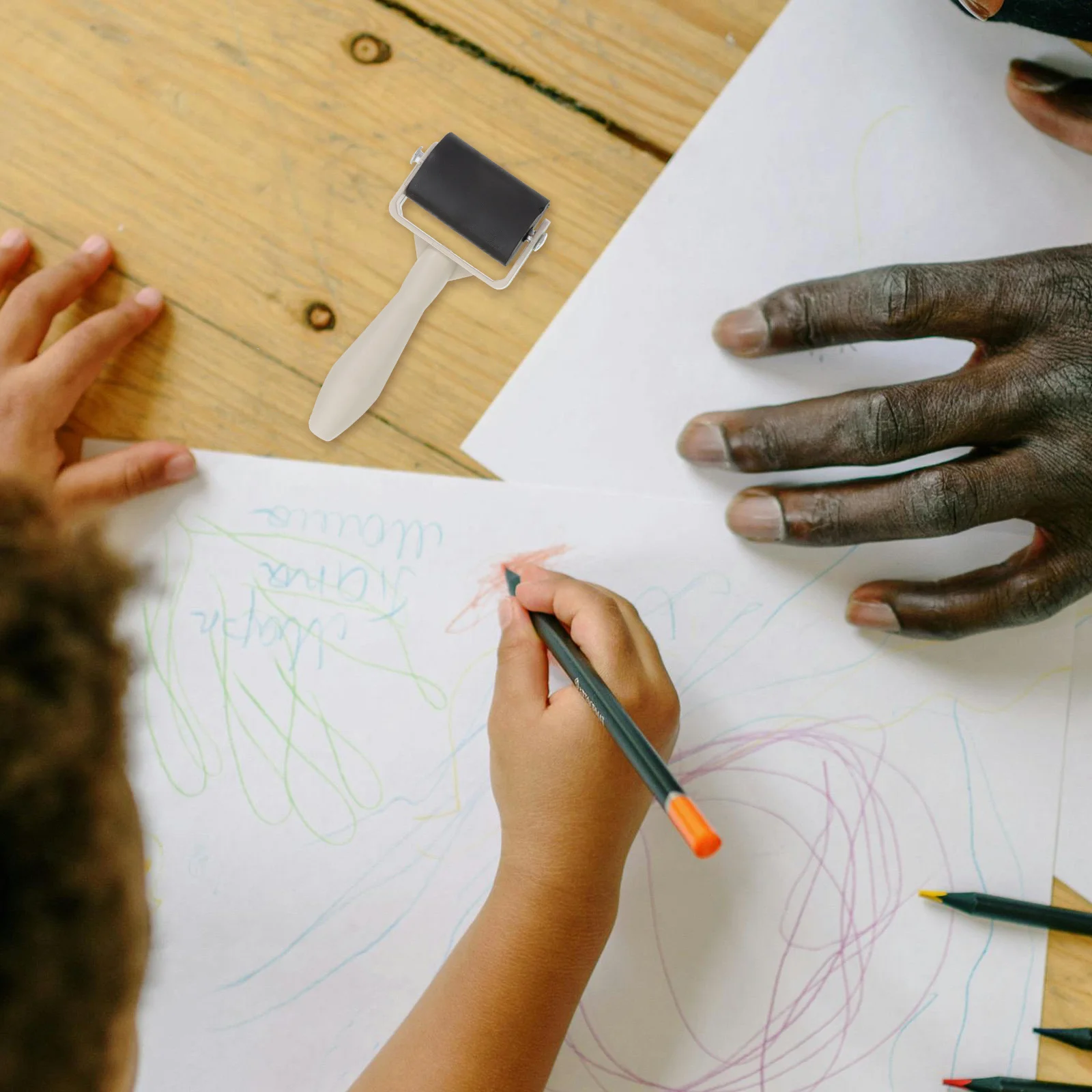 6 قطعة أسطوانة صناعة الطباعة أداة صياغة مطاطية احترافية لختم النقش بكرات لوازم فنية ذاتية الصنع #2