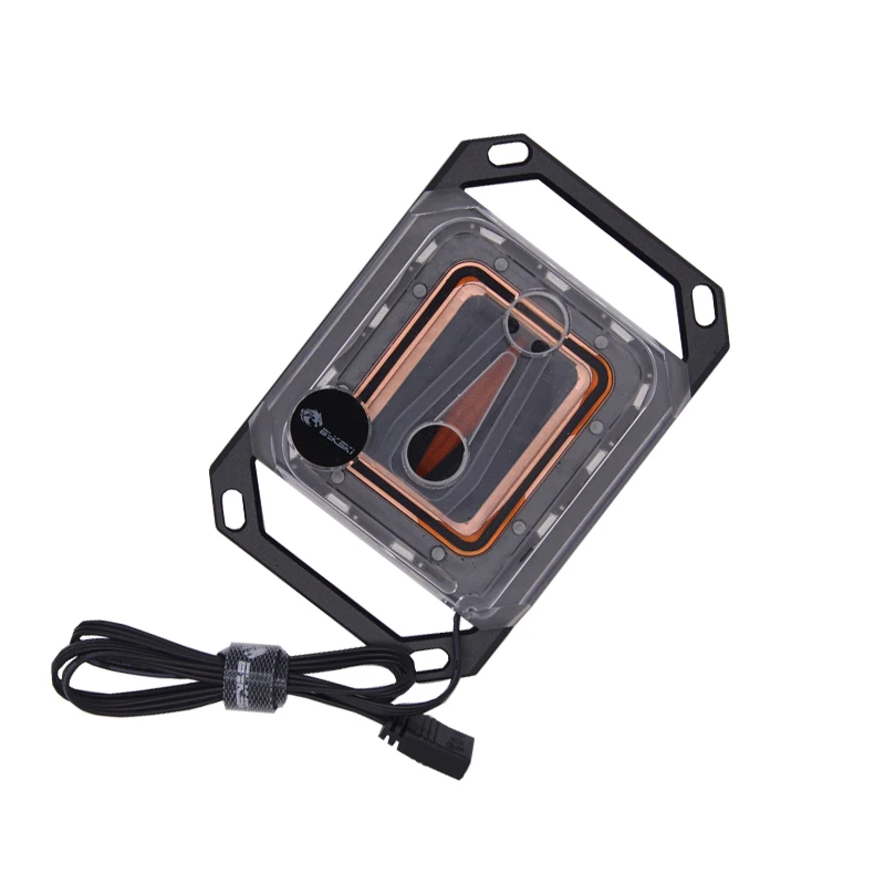 Bykski Acrylic CPU Water Block for INTEL LGA1700/1800/115X/ AMD Ryzen 9 AM5 AM4 0.08mm Microchannel Water Cooler Radiator