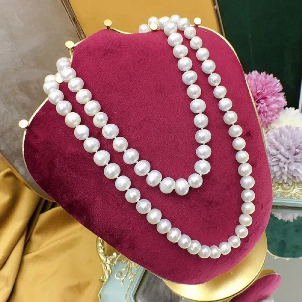 

Ожерелье из натурального жемчуга AAA 10-11 мм с белым жемчугом Южного моря, пряжка из 14-каратного золота, 16 дюймов/18 дюймов/20 дюймов/15 дюймов