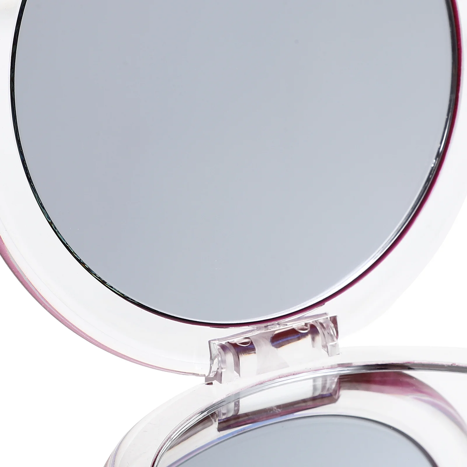 ハンドヘルドミラー 拡大鏡 ポータブル 小型 折りたたみ式 コンパクト 折りたたみ式 メイクアップ トラベル バニティ