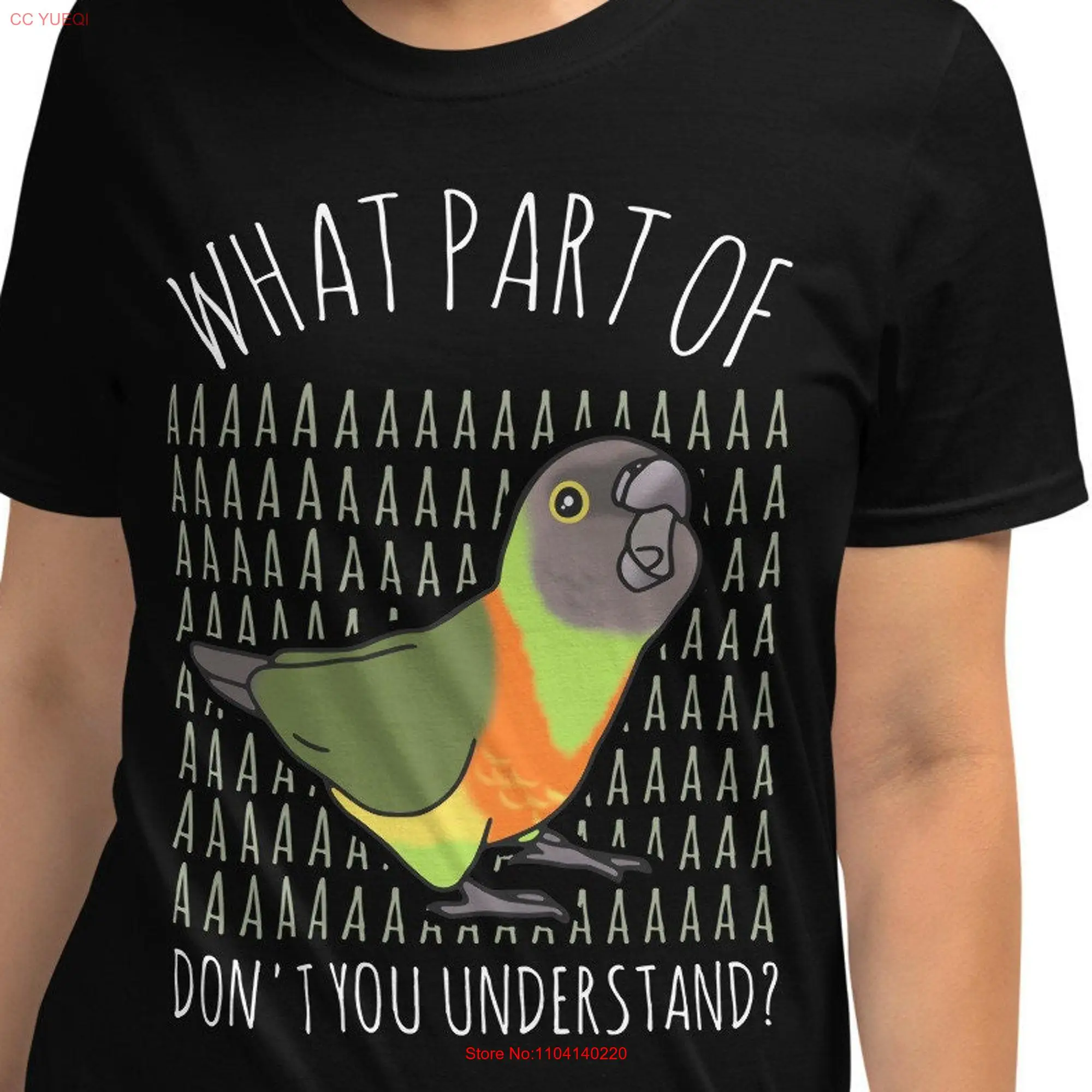 Che parte di AAAAA Senegal pappagallo T Shirt amante proprietario abbigliamento Birb memes vestiti divertente uccello idea regalo abbigliamento