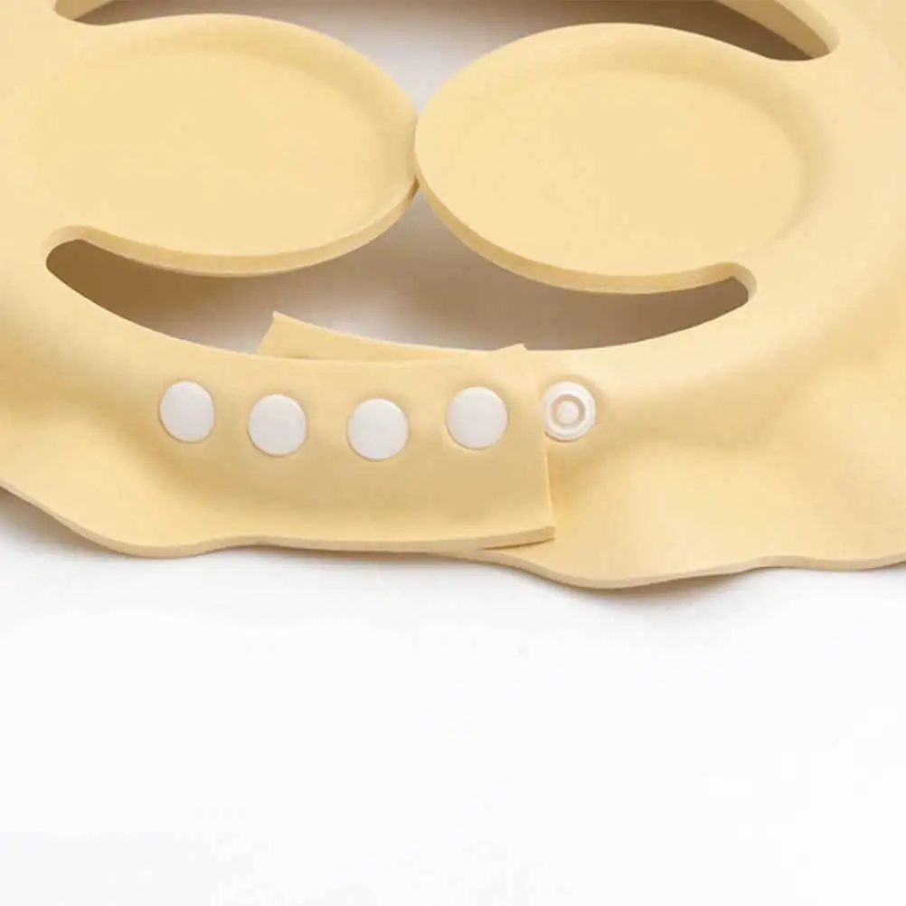 

Водонепроницаемая детская шапочка для купания, регулируемый дизайн с мультяшными животными, защищает глаза и уши детей во время мытья волос младенца