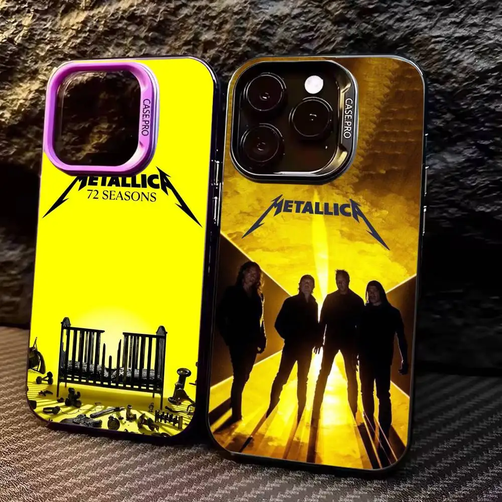 

COOL B-Band 72 S-Seasons M-Metallica Phone Case For iPhone17,16,15,14,13,12,11 Plus,Pro Max Colored Silver Plated Inside Cover
