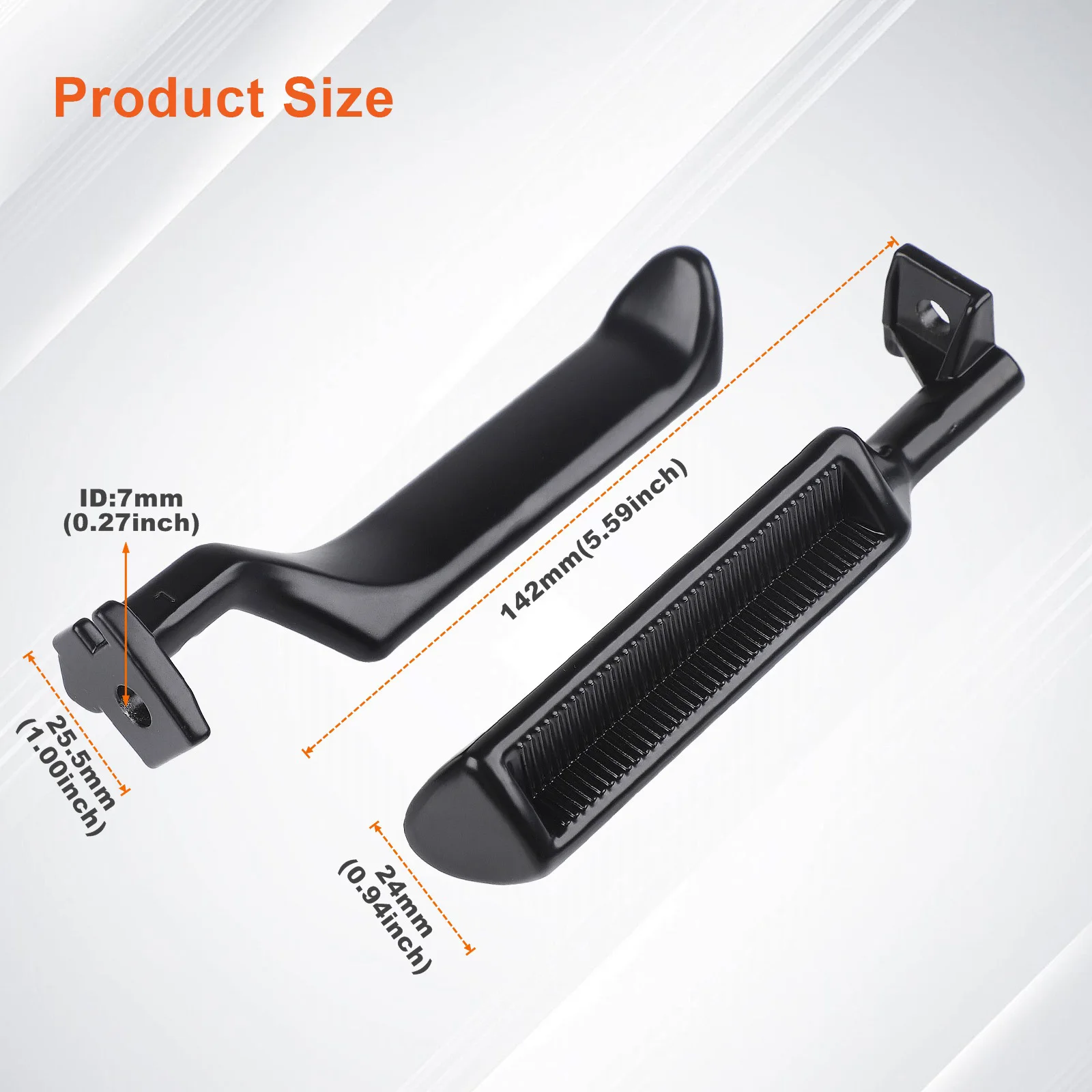 CNSPEED Internal Door Handle Set Left/Right Side For 1987-1996 Ford F150 F250 F53 F59 F800 Mustang E7TZ-1522601-A E7TZ-1522600