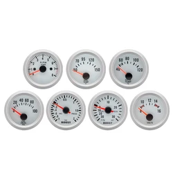 Universal 52mm Tachometer RPM Water Temp Oil Temp Oil Pressure Voltmeter Boost Gauge PSI/Bar Car Meters With Sensor