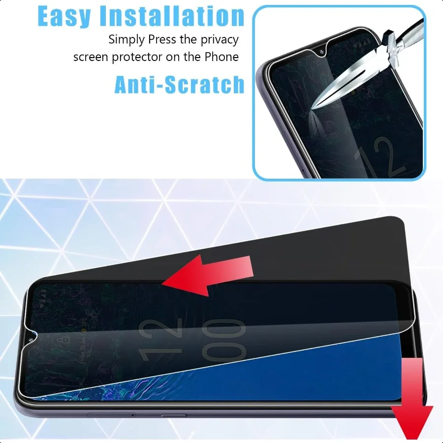 [عبوة من قطعتين لهاتف Nokia G310 5G Nokia G42 5G واقي شاشة للخصوصية 9H مضاد للتجسس من الزجاج المقسى الخاص مضاد للخدش