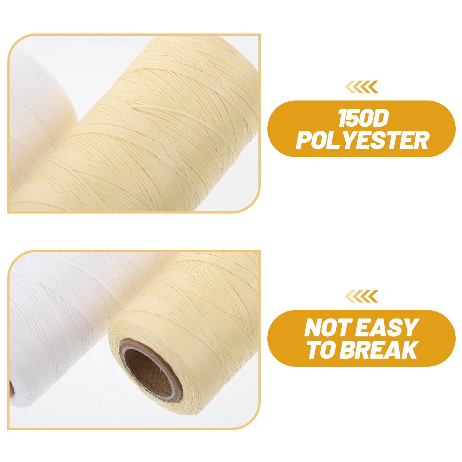 

3 PCS Colorful Braided Wax Thread Bracelet Making Sewing Waxed Stitching Cord
