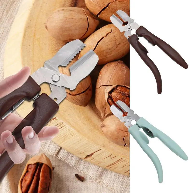 Nut Sheller Heavy Duty Walnut Pliers With Non-slip Handle Chestnut Peeling Tools Portable Nut Opener Multifunctional Nutcracker