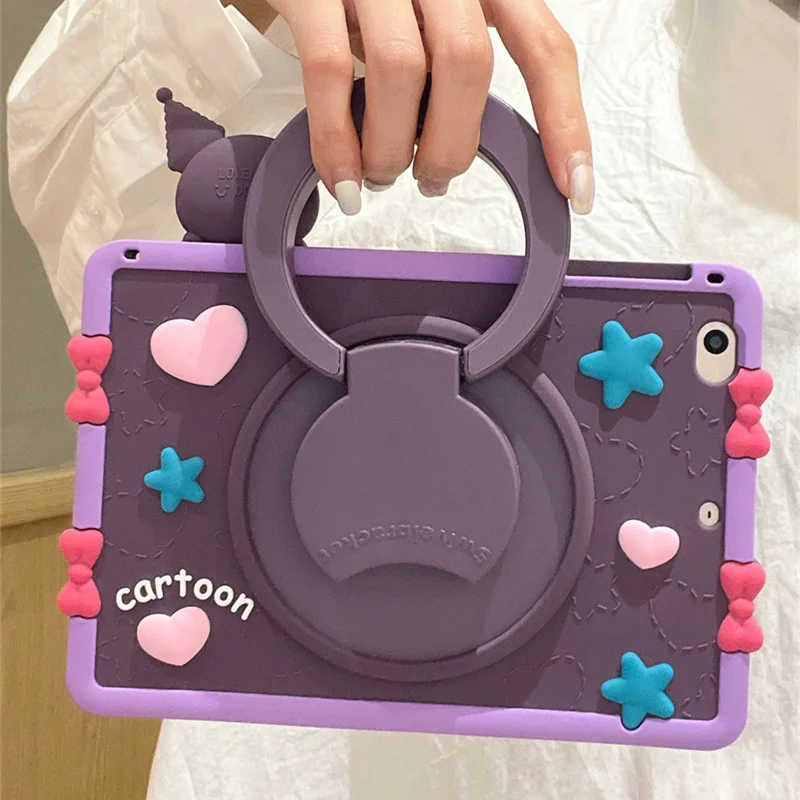 حافظة كمبيوتر لوحي للأطفال من كورومي غطاء سيليكون لجهاز Ipad 10.2 7Th 8Th 9Th 10Th Gen Air 2 3 4 5 10.9 Pro 11 12.9 بوصة 9.7 A16 2025