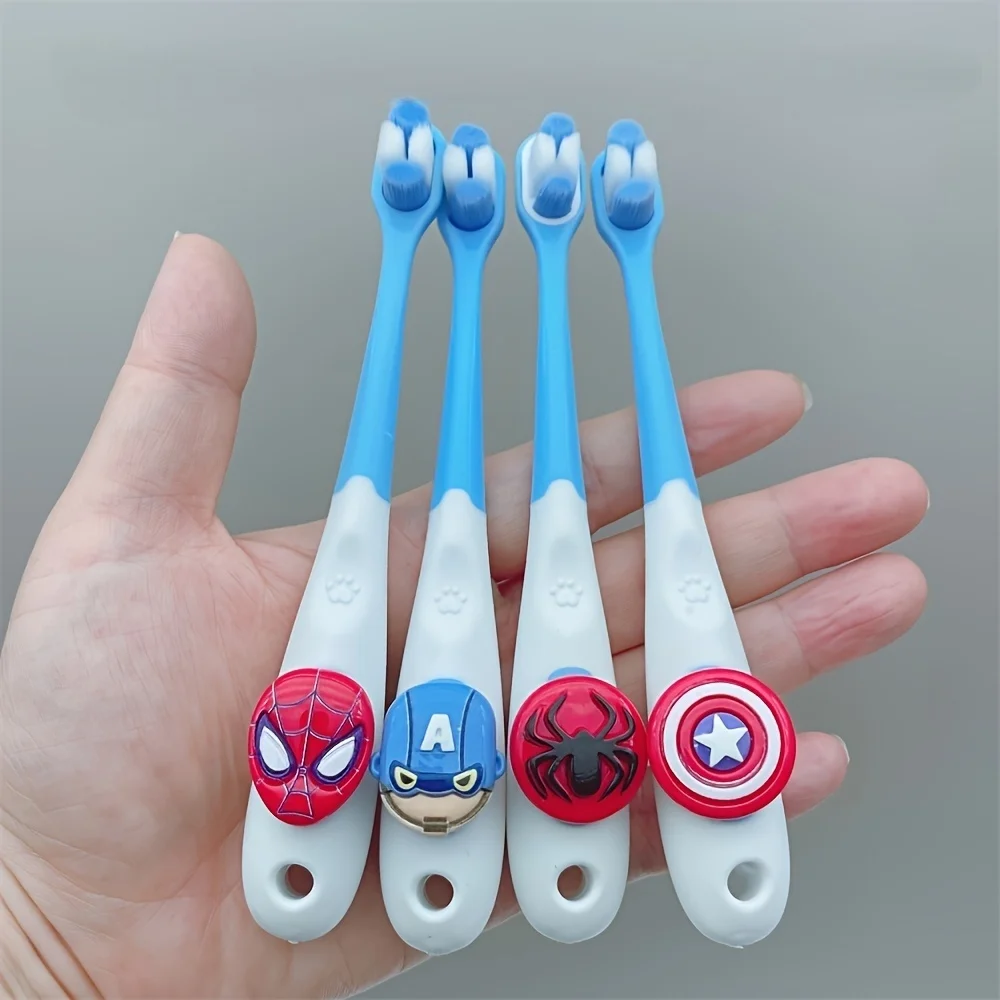 سبايدرمان أنيمي فرشاة أسنان الطفل لطيف الكرتون فرشاة الأسنان سبايدرمان تنظيف فرشاة أسنان الطفل لينة منتجات العناية بالفم الشعر