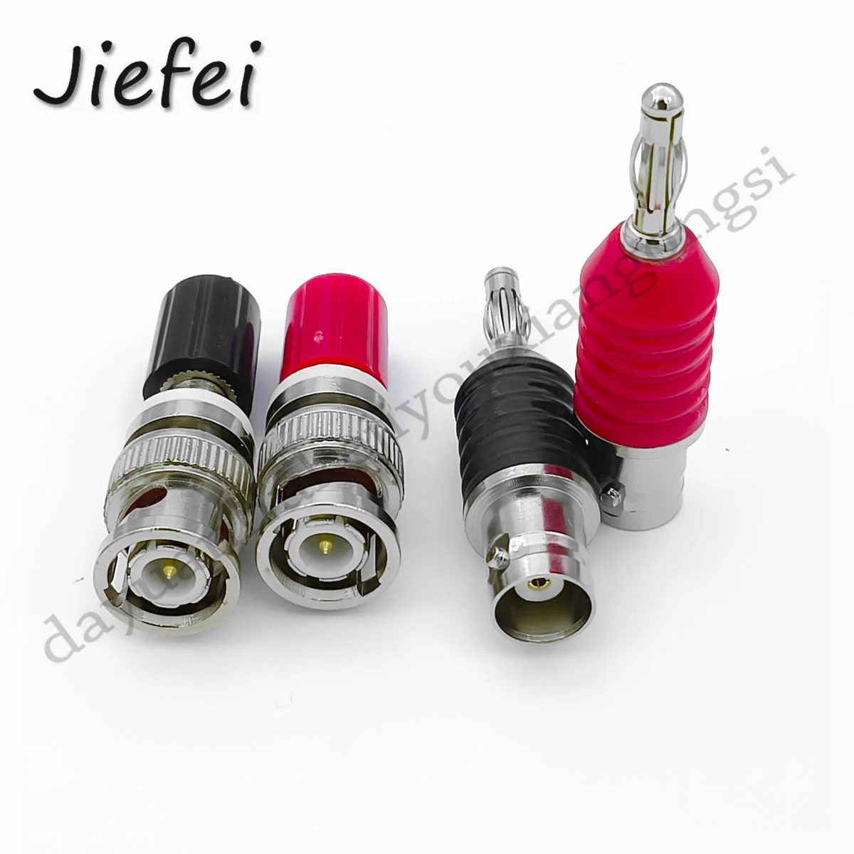 10-50-100pcs פליז ניקל מצופה bnc תקע תקע 4 מ מ