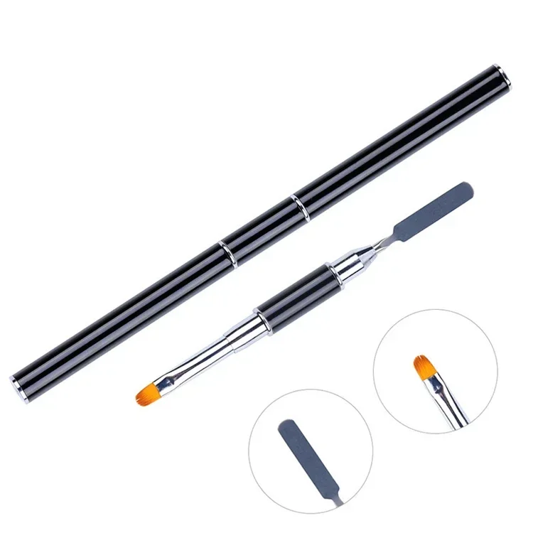 

10pcs Double Side Nail Art Brush Spatula Poly Nail Gel Pen Manicure Tip Extension Acrylic Builder Accessory Rod Tool