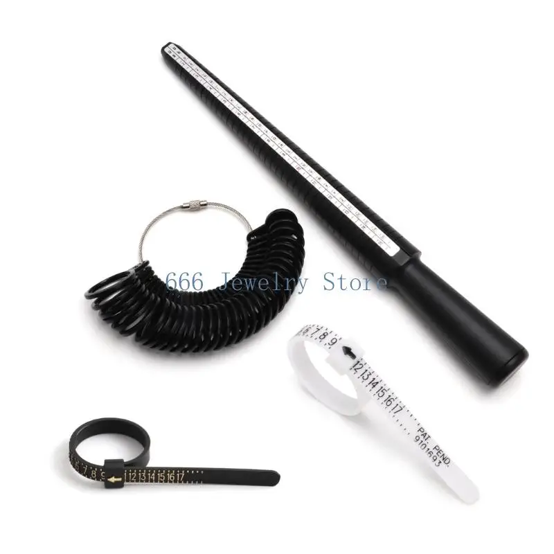 F2TD High Quality Plastic Ring Sizer Tool For Quick Finger Girth Reading Facilitating Proper Ring Size Identification