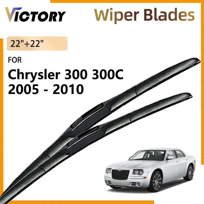 

For Chrysler 300 300C 2005 - 2010 2009 2008 2007 2006 Lancia Thema Car Accessories Front Wiper Blades Windshield Window Brushes