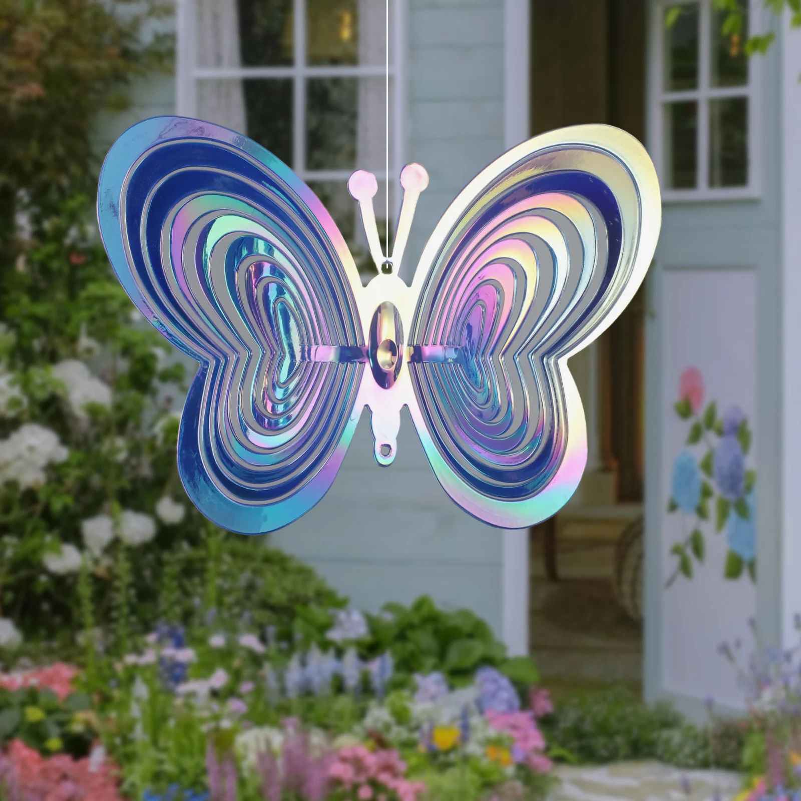 Calm Living Room Outdoor Outdoor Decoration for D Butterfly Metal Focus Hanging 3D Metal Butterfly S Room Calm