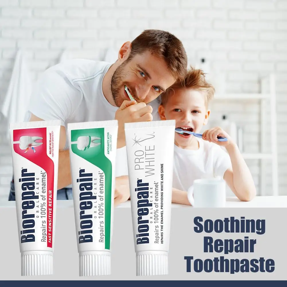 

Зубная паста Italy Biorepair 75 мл - ремонт 100% эмаль, быстрочувствительный ремонт, отбеливает и защищает десны Уход за зубами