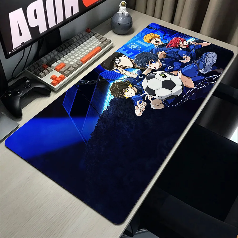 Anime Blue Lock Mousepad Mouse Mat With Pad gaming accessories Prime Gaming XXL Keyboard Pad Stitch Padding Mat