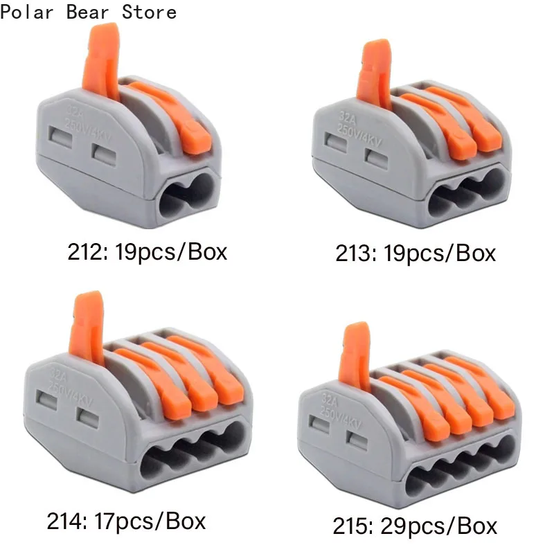 

Fast Cable Wire Connector Compact 222 Splicing Wire Connector Plug Home Junction Box Terminal Push in Wiring Terminal Block