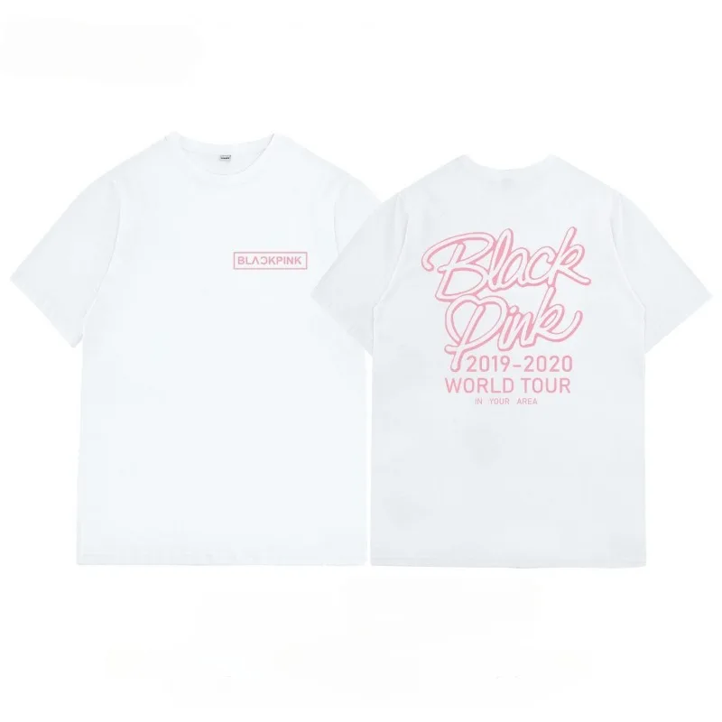 BLACK Japanese Tour Tokyo Dome 2023 BORN PINK Concert Surrounding The Same Short-sleeved High-quality Cotton T-shirt