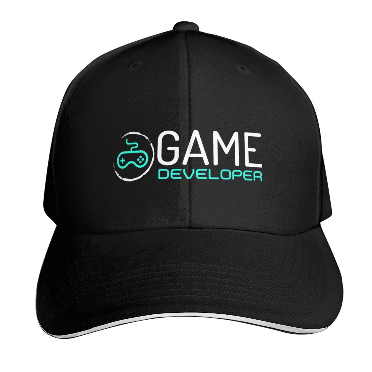 Game Developer Job Title Baseball Cap Breathable Mesh Back Adjustable Buckle Closure Moisture Wicking Quick Dry